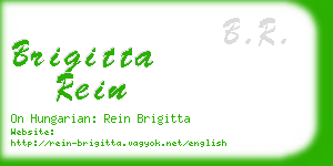 brigitta rein business card